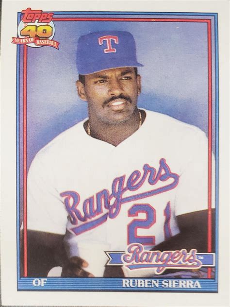 Buy from multiple sellers, and get all your cards in one shipment. . Ruben sierra baseball card
